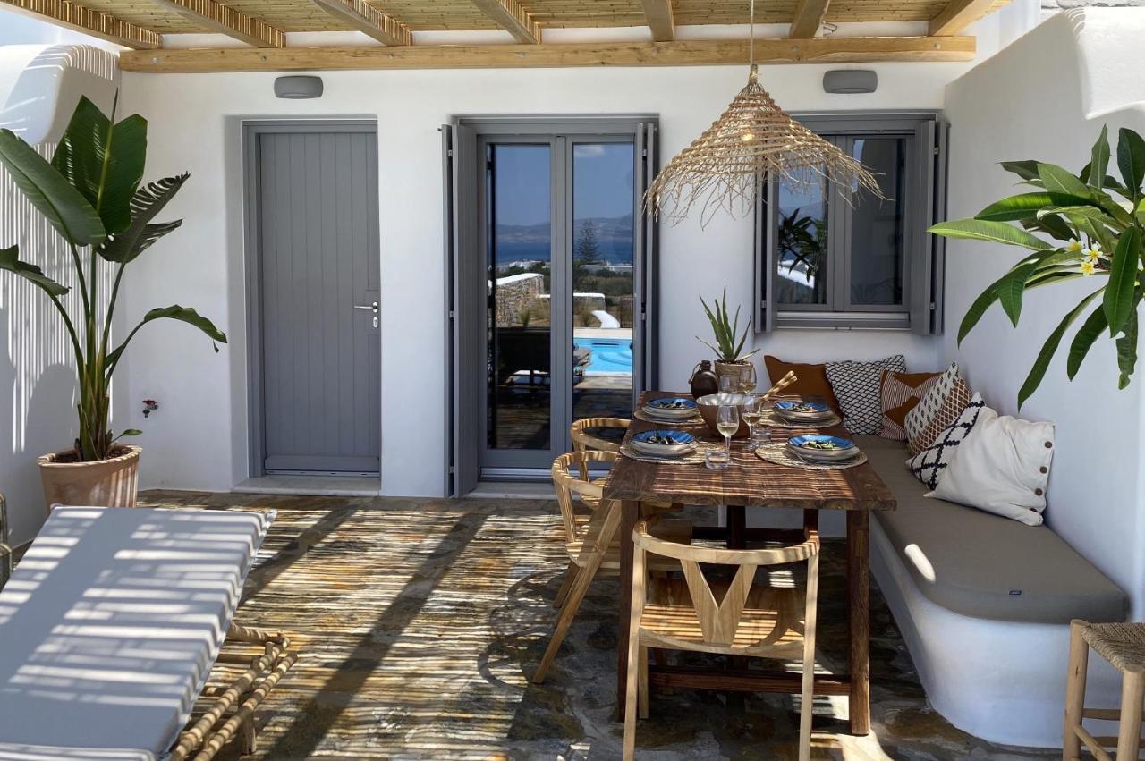 Villa Ypsilon Naxos - Luxury Holiday House With Amazing Sea View & Private Pool Agia Anna  Екстериор снимка